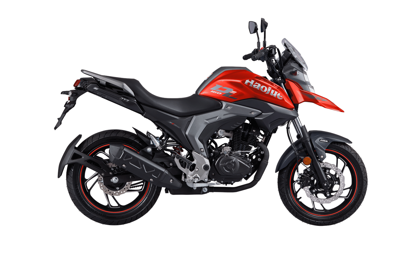 Haojue_Motocicleta_Vermelha